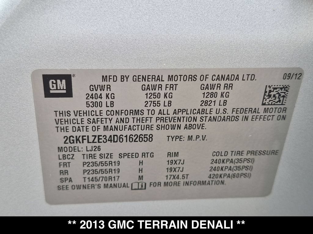 Used 2013 GMC Terrain Denali AWD/4WD image 29