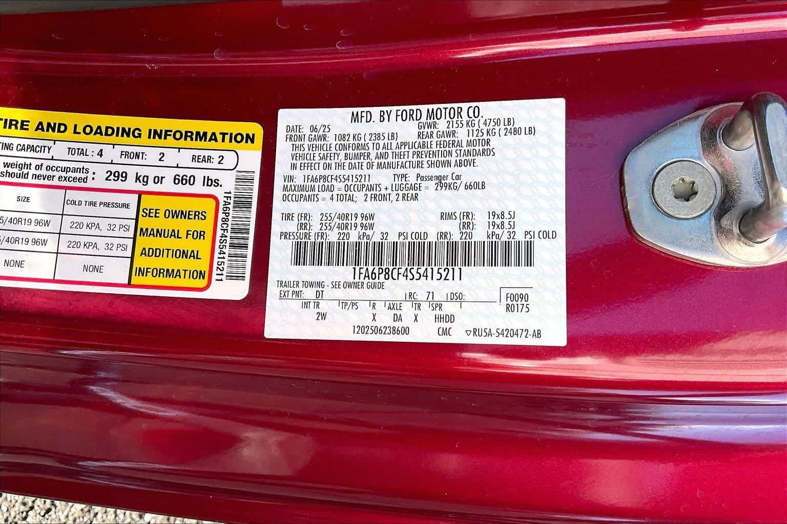 Used 2025 Ford Mustang GT RWD image 19
