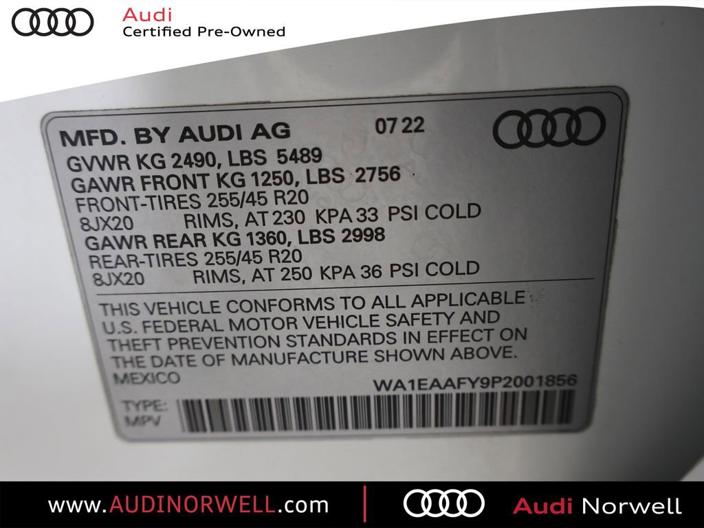 Certified 2023 Audi Q5 2.0T Premium Plus image 3