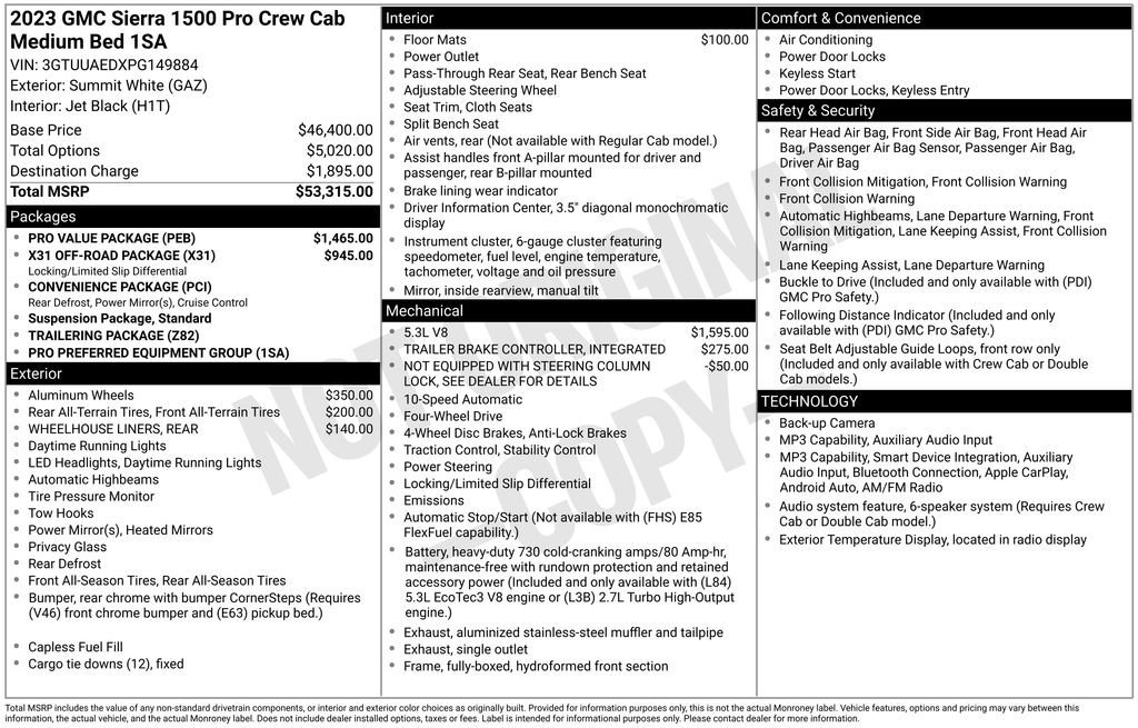 Certified 2023 GMC Sierra 1500 Pro w/ Pro Value Package image 31