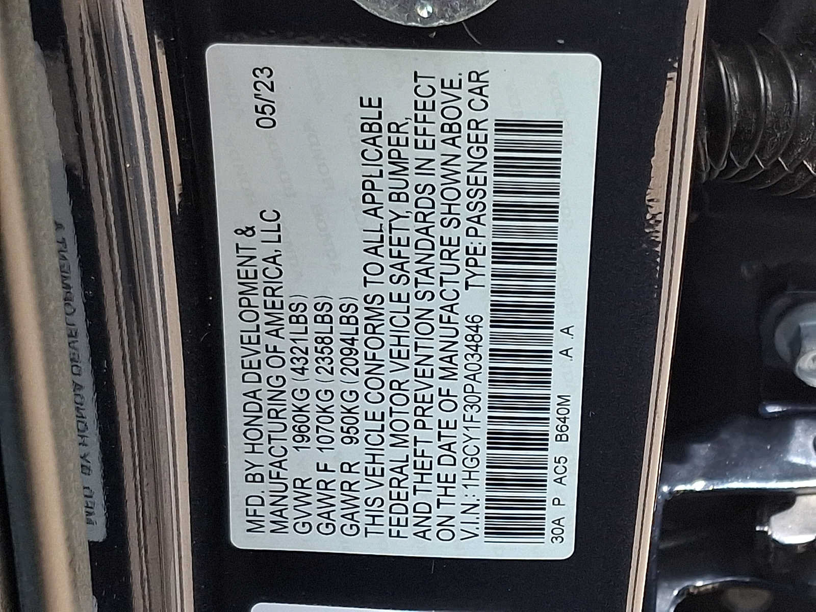 Certified 2023 Honda Accord EX image 27
