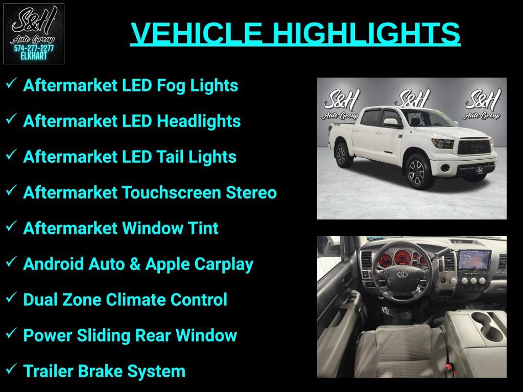 Used 2012 Toyota Tundra 4x4 CrewMax w/ Tow Pkg image 3