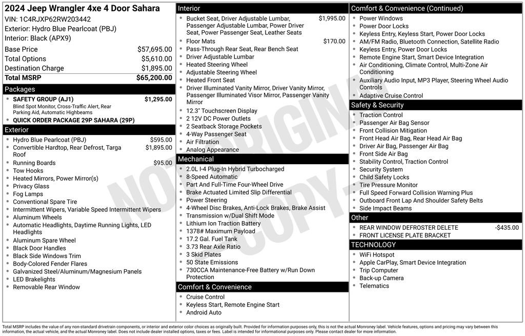 Used 2024 Jeep Wrangler Unlimited Sahara w/ Safety Group image 4