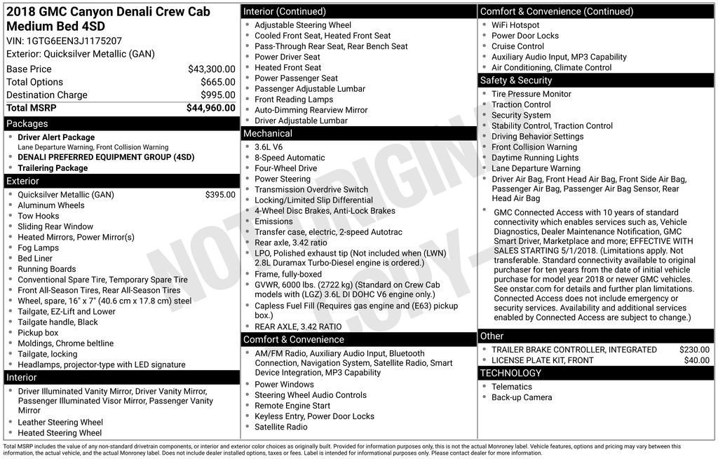 Used 2018 GMC Canyon Denali image 9