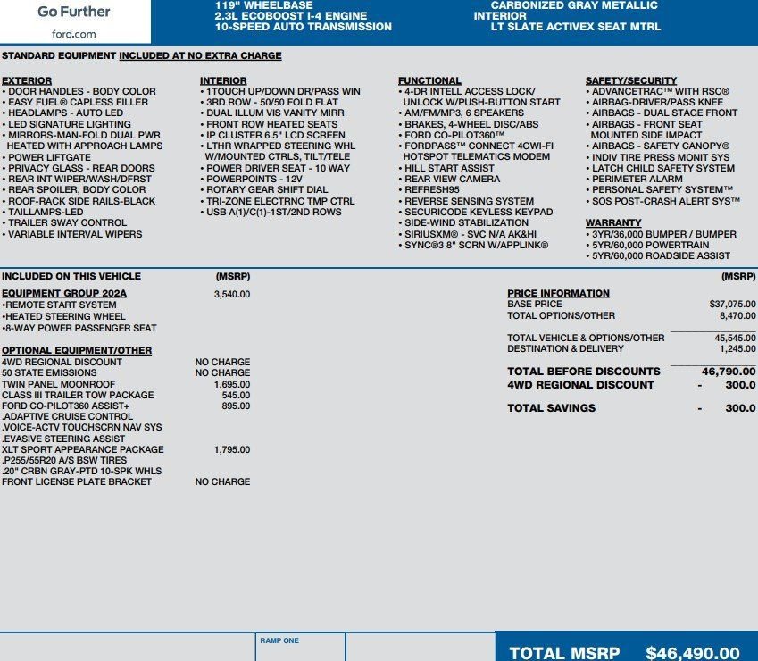 Used 2021 Ford Explorer XLT w/ Equipment Group 202A image 2