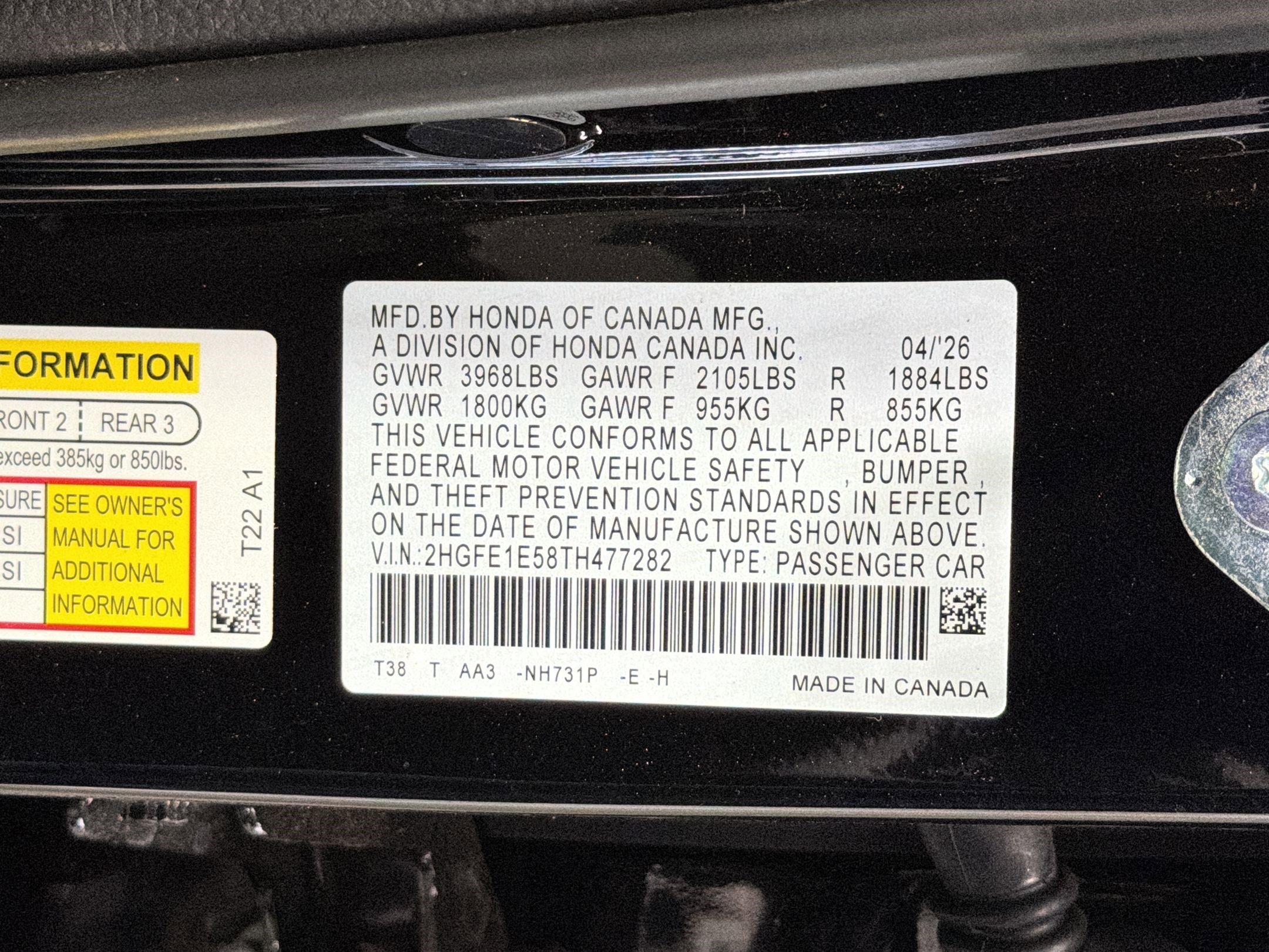 New 2026 Honda Civic Si image 21