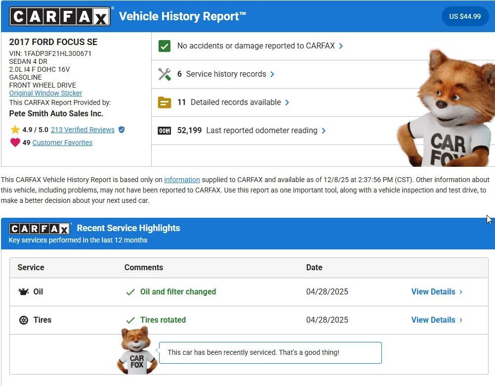 Used 2017 Ford Focus SE image 3