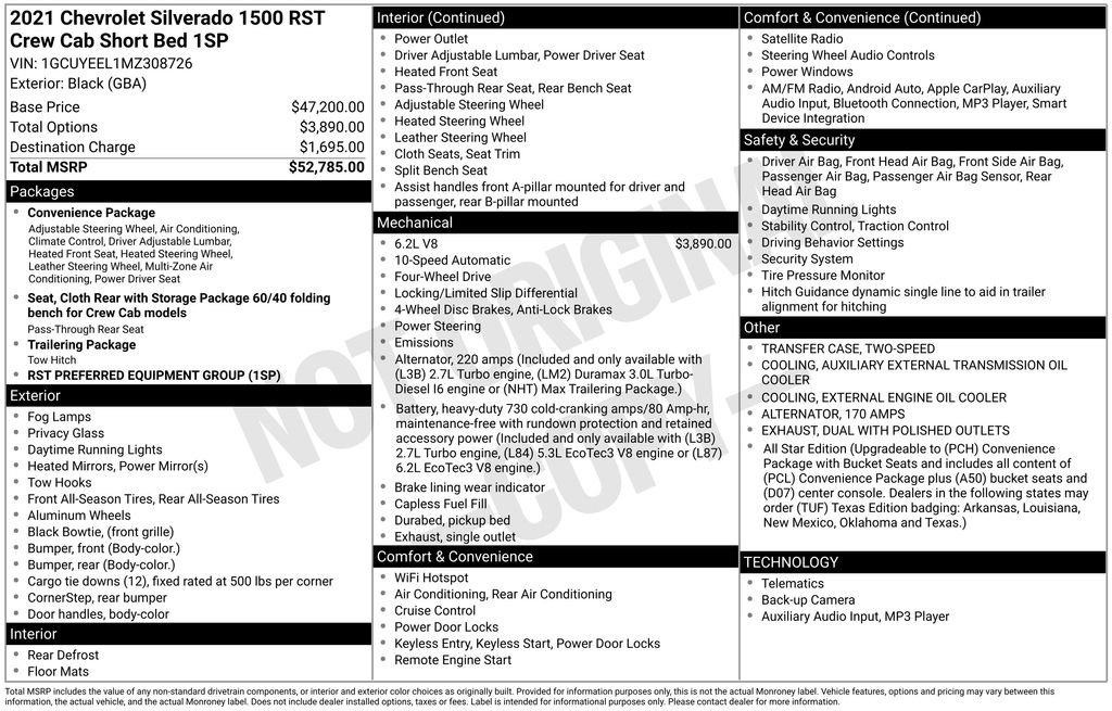Used 2021 Chevrolet Silverado 1500 RST AWD/4WD image 6