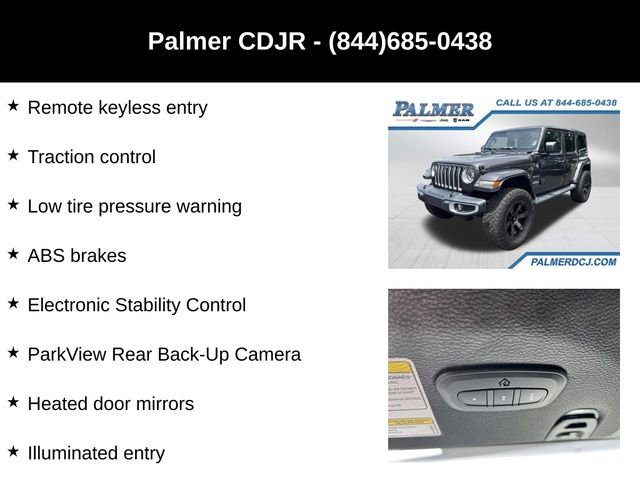 Used 2021 Jeep Wrangler Unlimited Sahara w/ Cold Weather Group AWD/4WD image 30