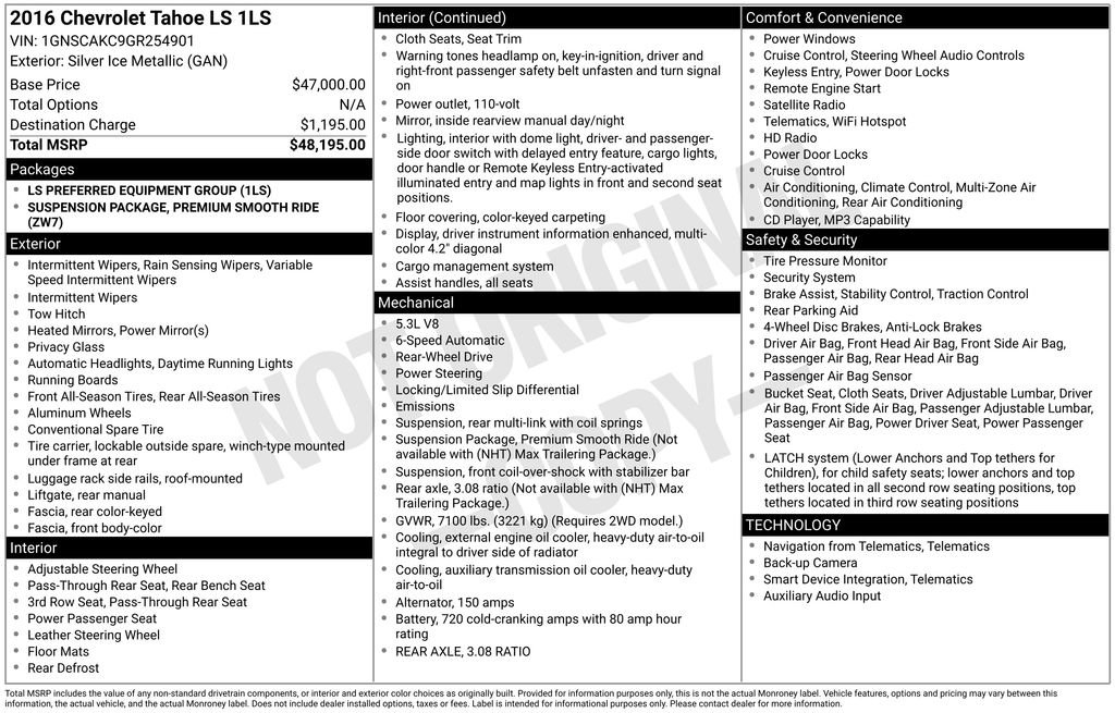 Used 2016 Chevrolet Tahoe LS image 6