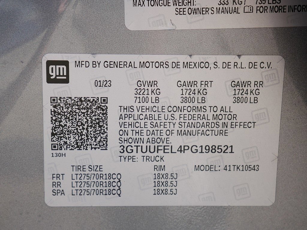 Used 2023 GMC Sierra 1500 AT4X AWD/4WD image 87