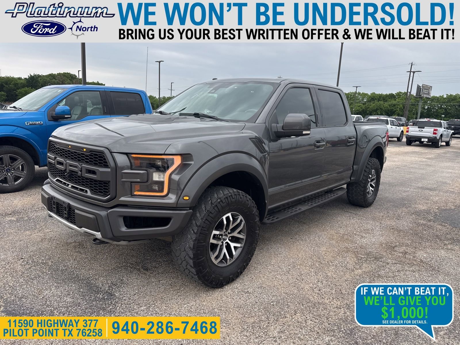 Used 2018 Ford F150 Raptor w/ Equipment Group 802A Luxury AWD/4WD image 1