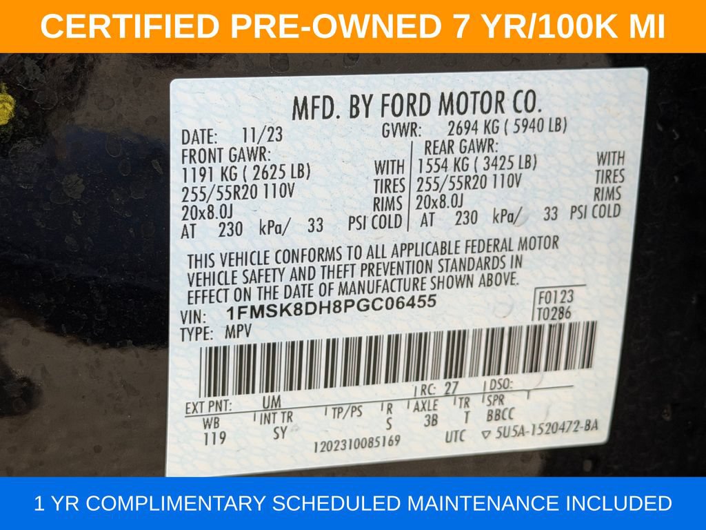 Used 2023 Ford Explorer XLT w/ Equipment Group 202A AWD/4WD image 32