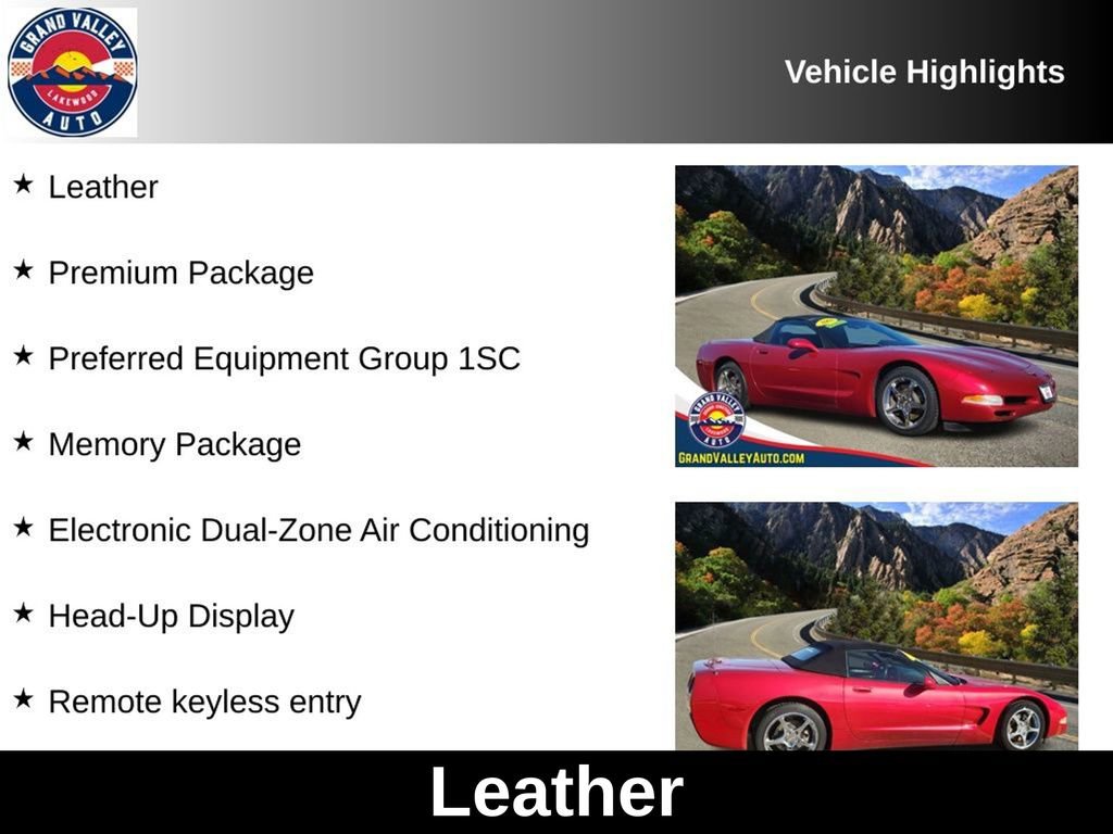 Used 2002 Chevrolet Corvette Convertible w/ Preferred Equipment Group2 image 3