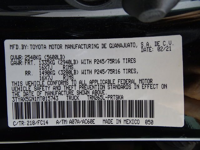 Used 2021 Toyota Tacoma SR5 RWD image 18