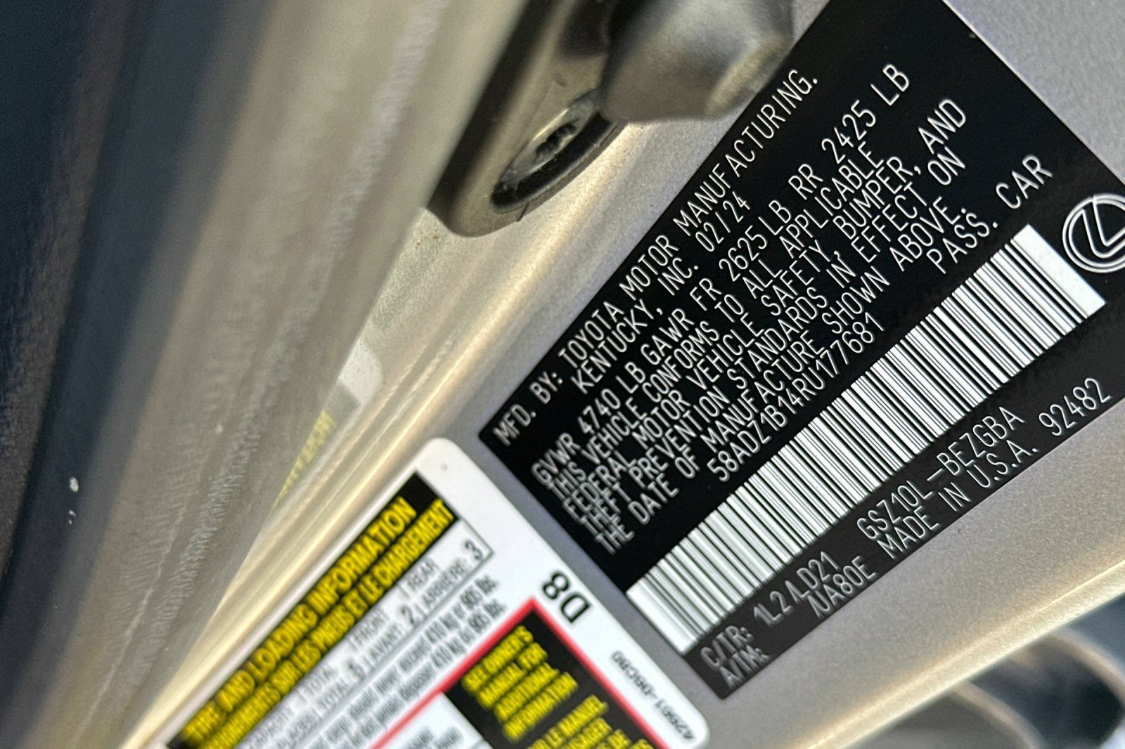 Certified 2024 Lexus ES 350 w/ Premium Package FWD image 23