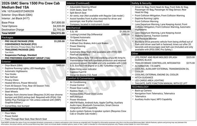 New 2026 GMC Sierra 1500 Pro w/ Pro Value Package AWD/4WD image 24