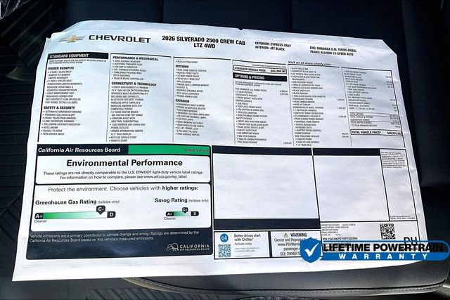 New 2026 Chevrolet Silverado 2500 LTZ w/ LTZ Plus Package AWD/4WD image 14