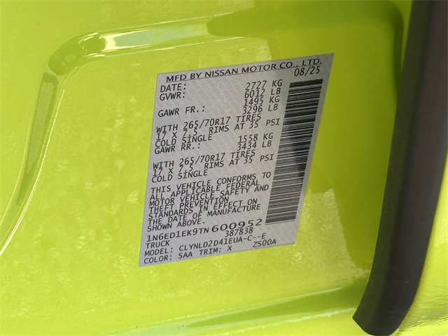 New 2026 Nissan Frontier PRO-4X image 26