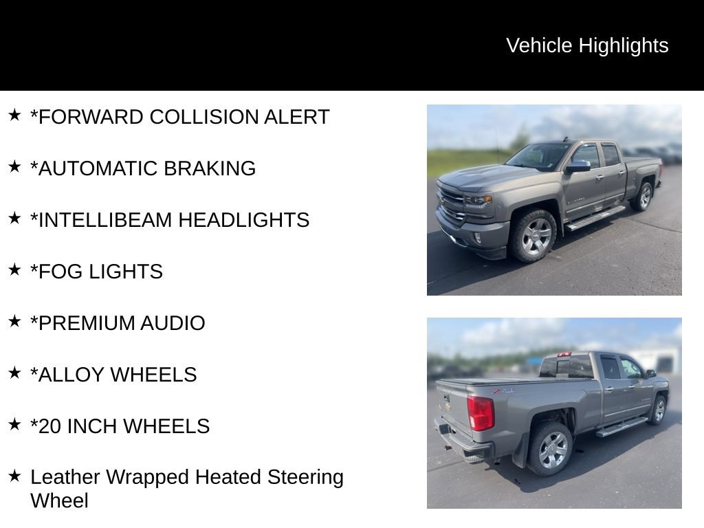 Used 2017 Chevrolet Silverado 1500 LTZ Z71 w/ LTZ Plus Package AWD/4WD image 18