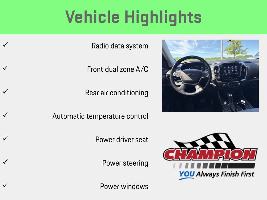 Used 2020 Chevrolet Traverse RS w/ LPO, Floor Liner Package FWD image 12