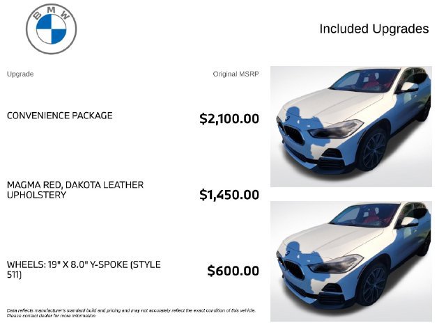 Used 2021 BMW X2 xDrive28i w/ Convenience Package AWD/4WD image 3