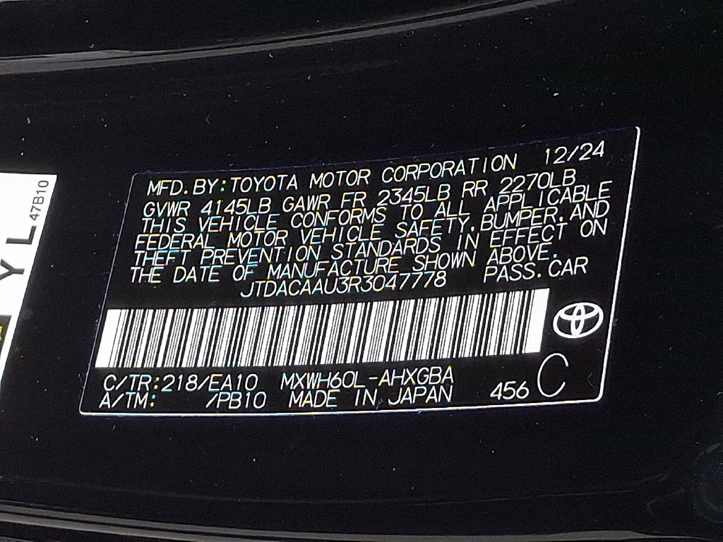 Certified 2024 Toyota Prius XLE FWD image 27