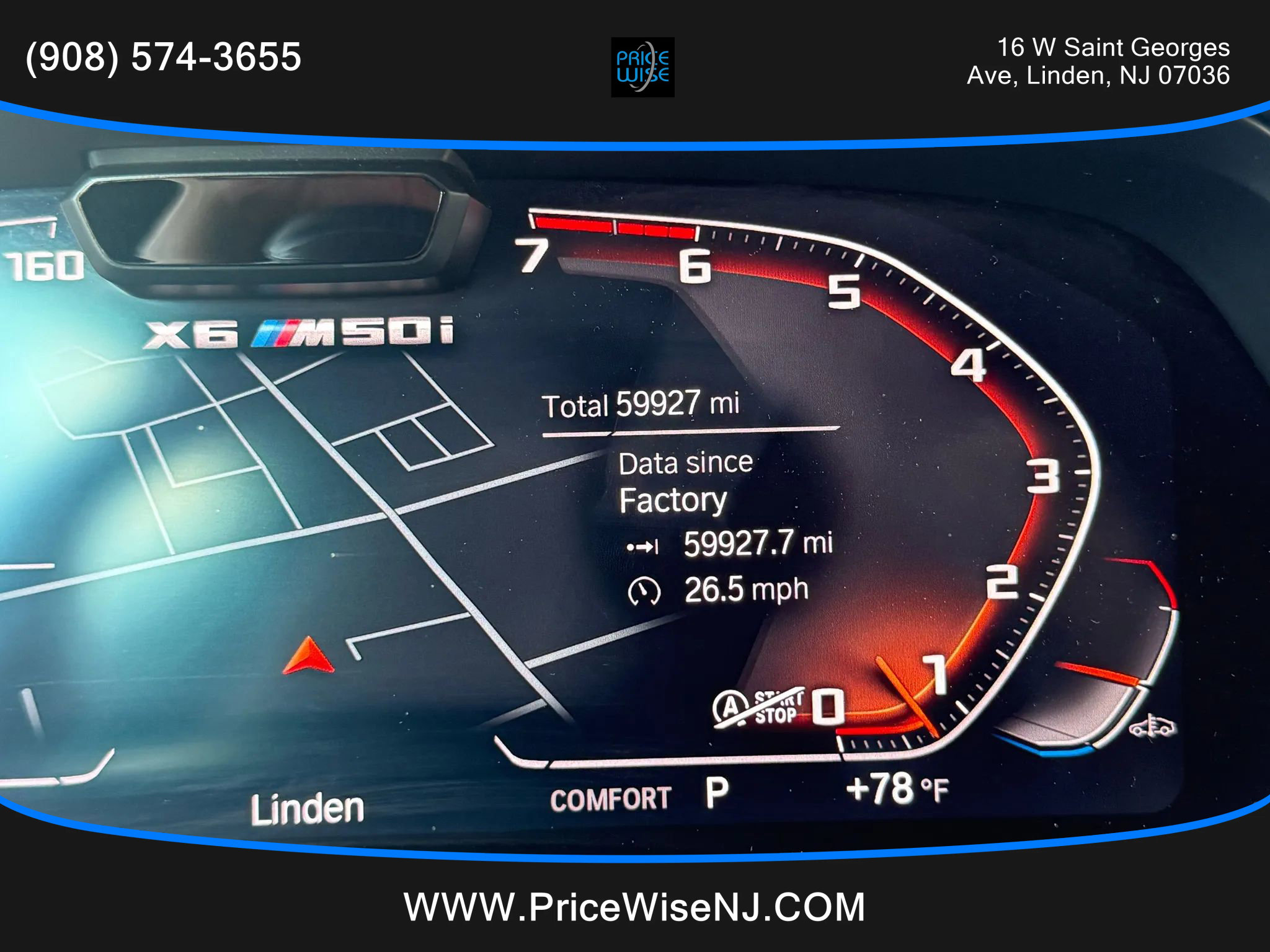 Used 2021 BMW X6 M50i w/ Executive Package image 14