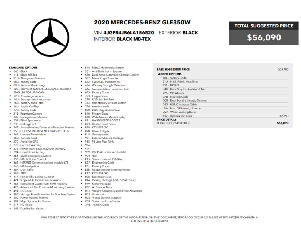 Used 2020 Mercedes-Benz GLE 350 image 2