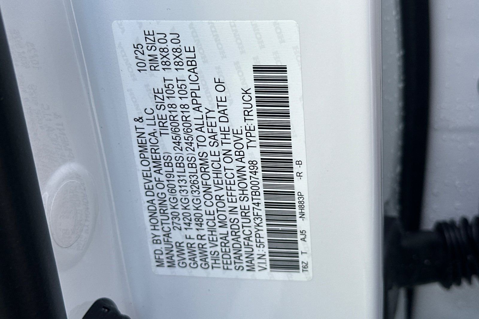 New 2026 Honda Ridgeline TrailSport+ image 36