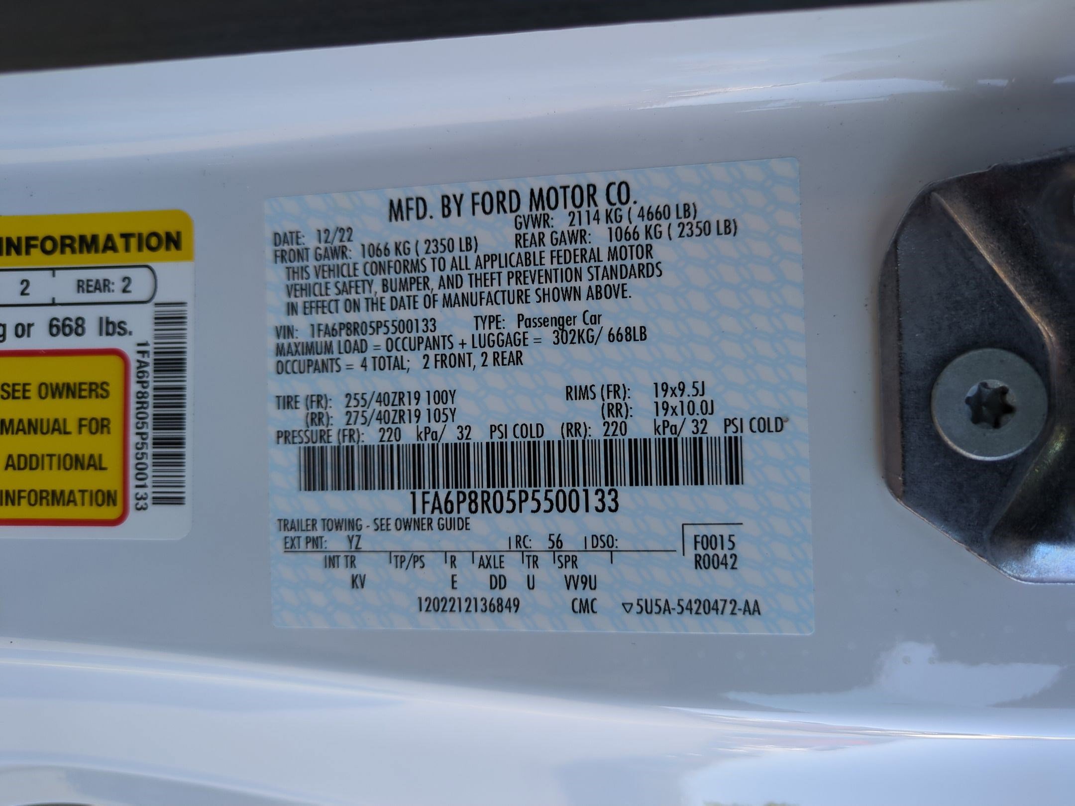 Used 2023 Ford Mustang Mach 1 w/ Equipment Group 700A image 32