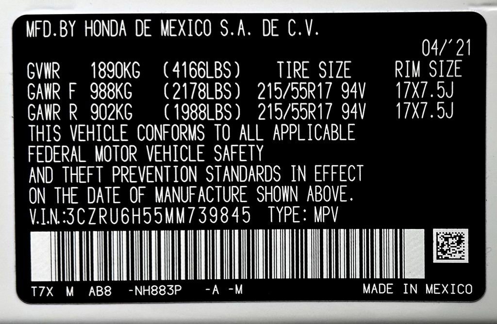 Used 2021 Honda HR-V EX image 24