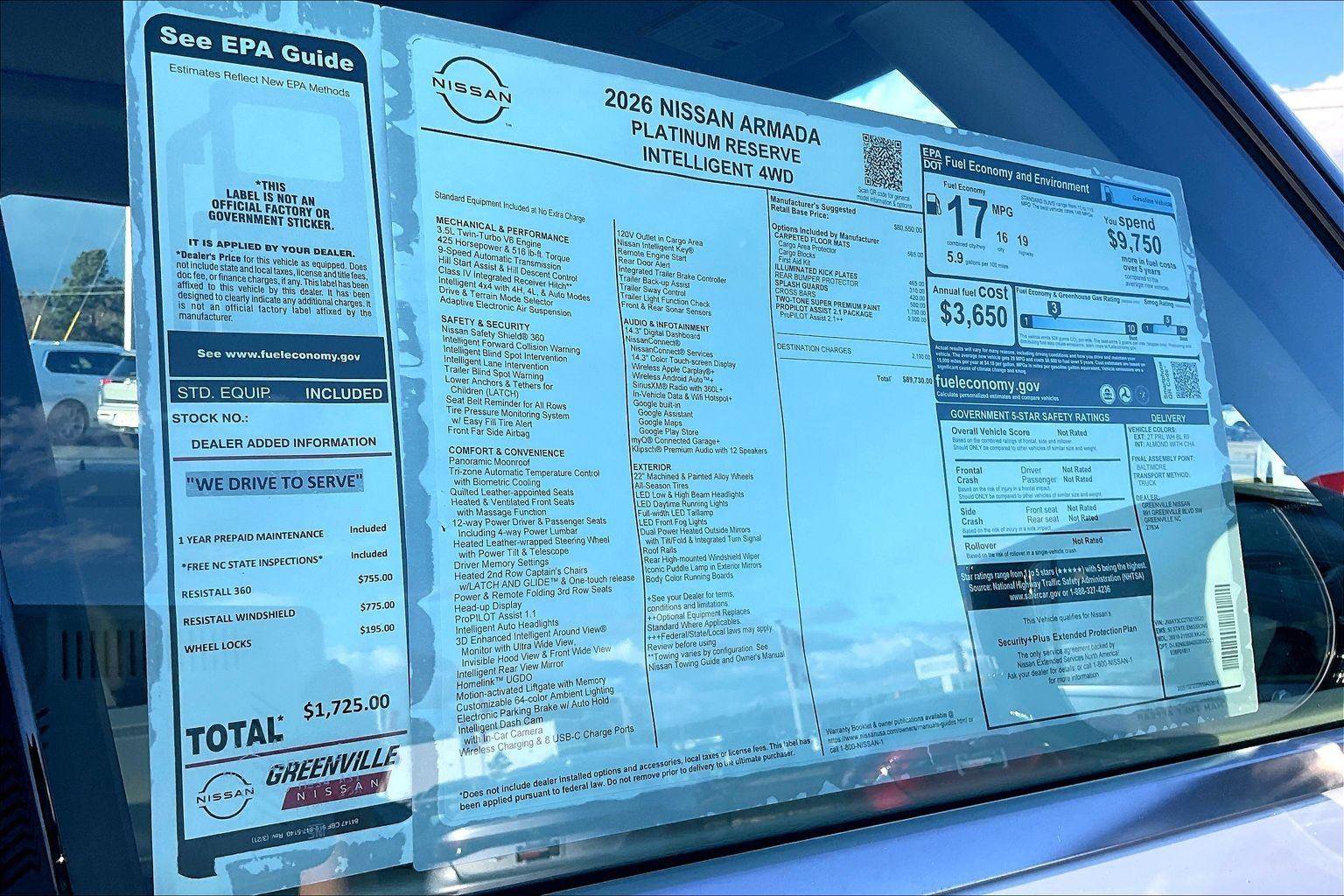 New 2026 Nissan Armada Platinum Reserve image 15