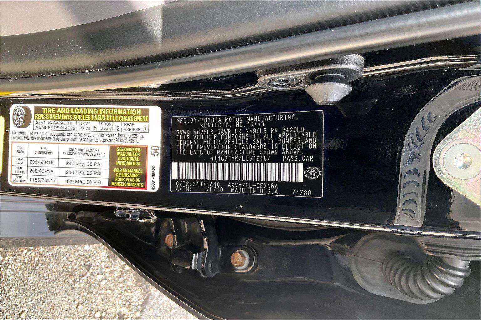 Used 2020 Toyota Camry LE FWD image 18