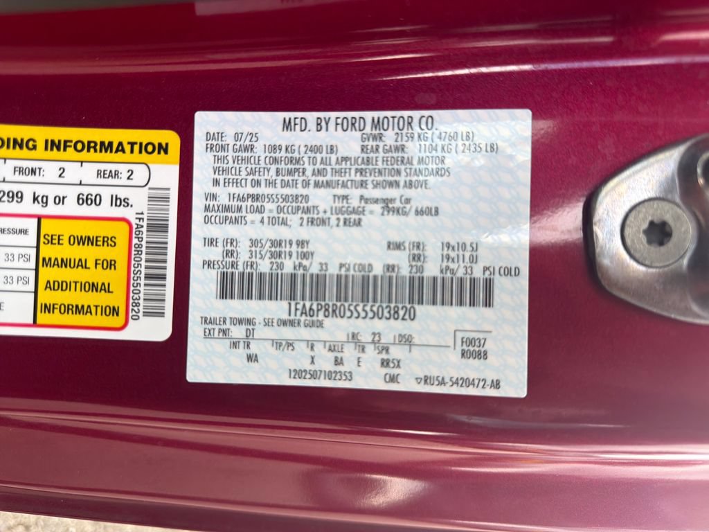 Used 2025 Ford Mustang Dark Horse w/ Dark Horse Handlin Package RWD image 30