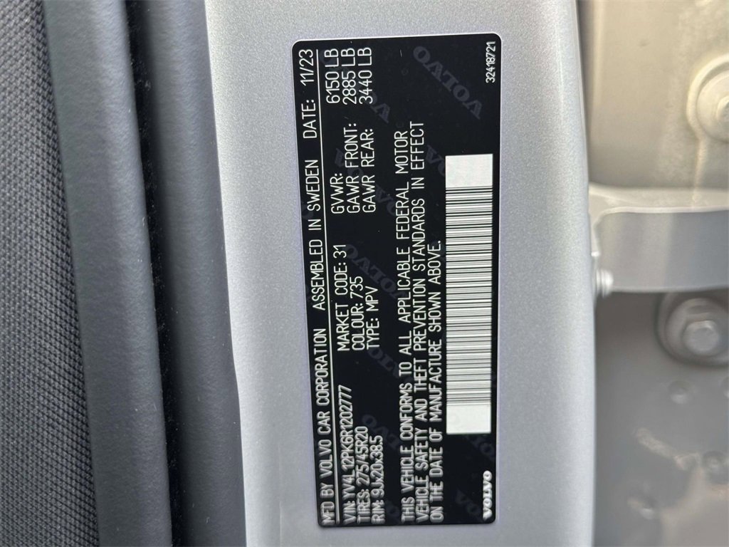 Certified 2024 Volvo XC90 B5 Core w/ Protection Package Premier image 16