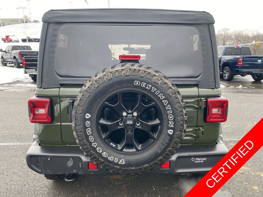 Certified 2022 Jeep Wrangler Unlimited Willys image 4