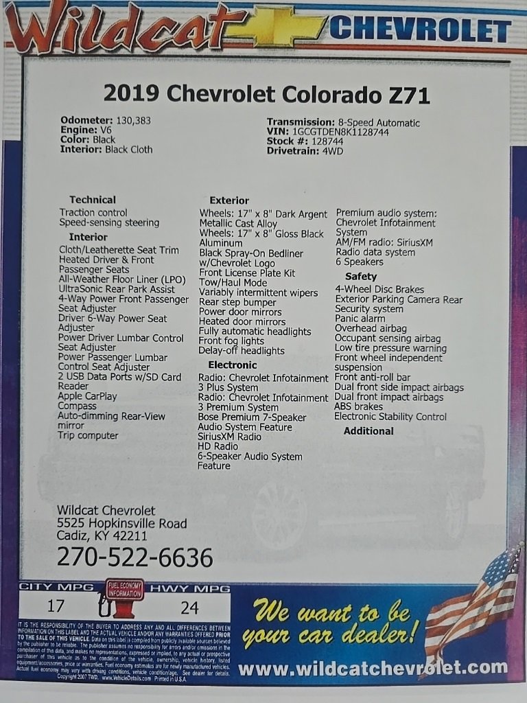 Used 2019 Chevrolet Colorado Z71 w/ Z71 Midnight Edition image 29