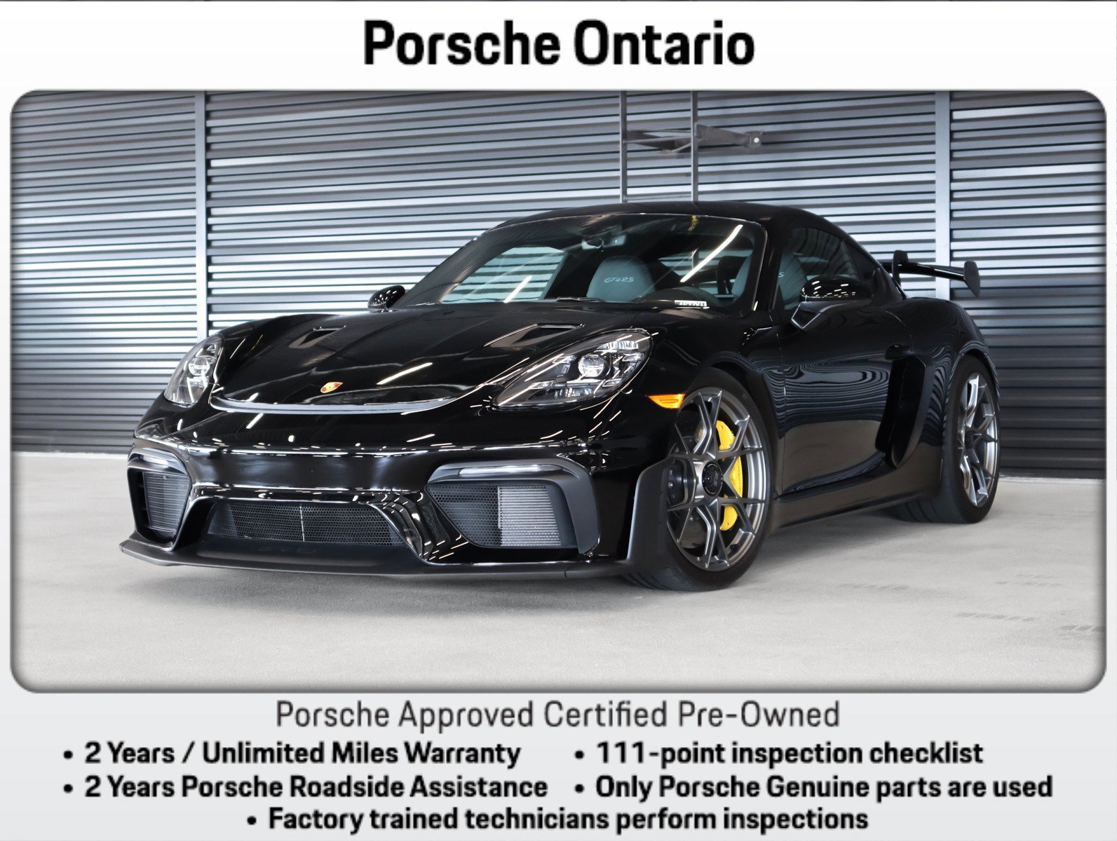 Certified 2024 Porsche 718 Cayman GT4 RS w/ Light Design Package RWD image 1