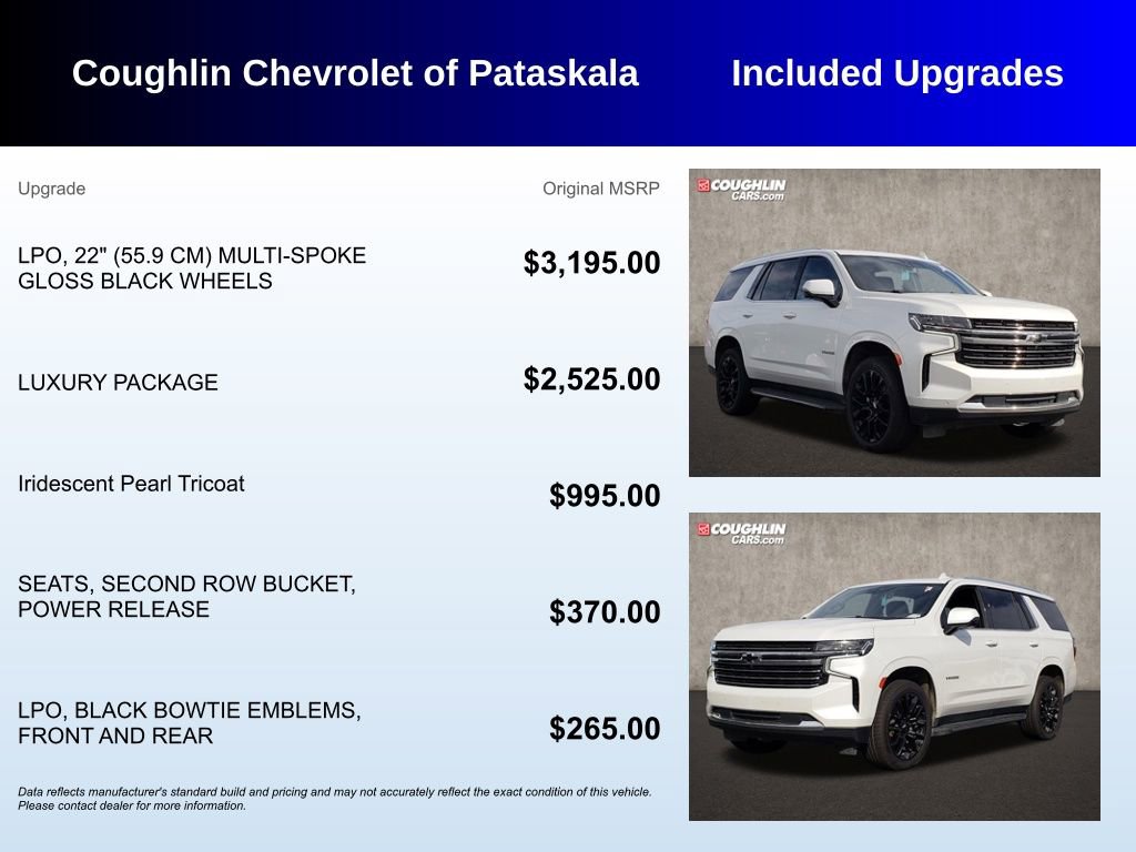 Used 2022 Chevrolet Tahoe LT w/ Luxury Package image 3