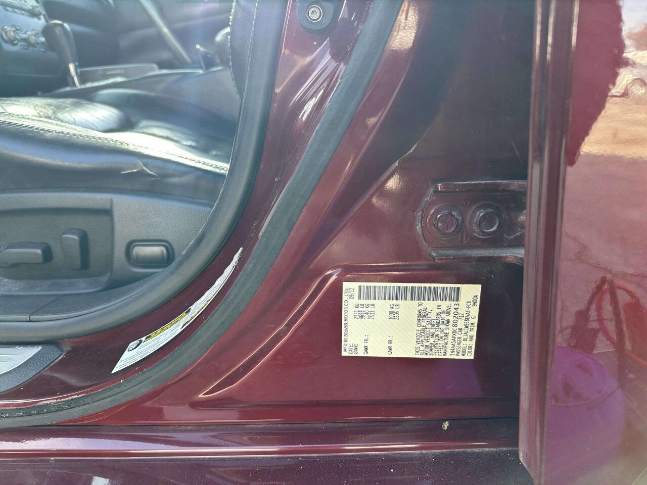 Used 2013 Nissan Maxima 3.5 SV w/ Sport Pkg image 16