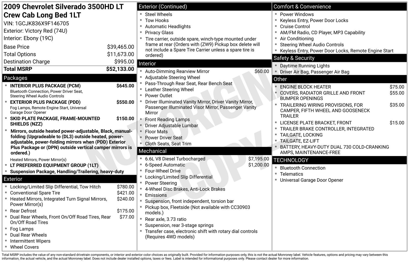 Used 2009 Chevrolet Silverado 3500 LT w/ Interior Plus Package image 54