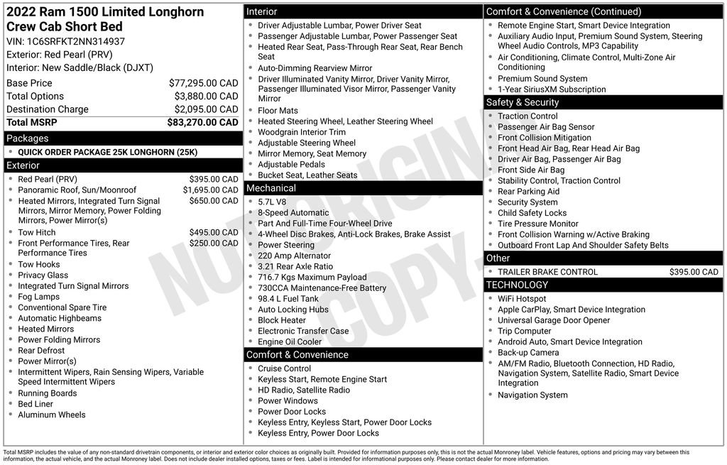 Used 2022 RAM 1500 Limited AWD/4WD image 12