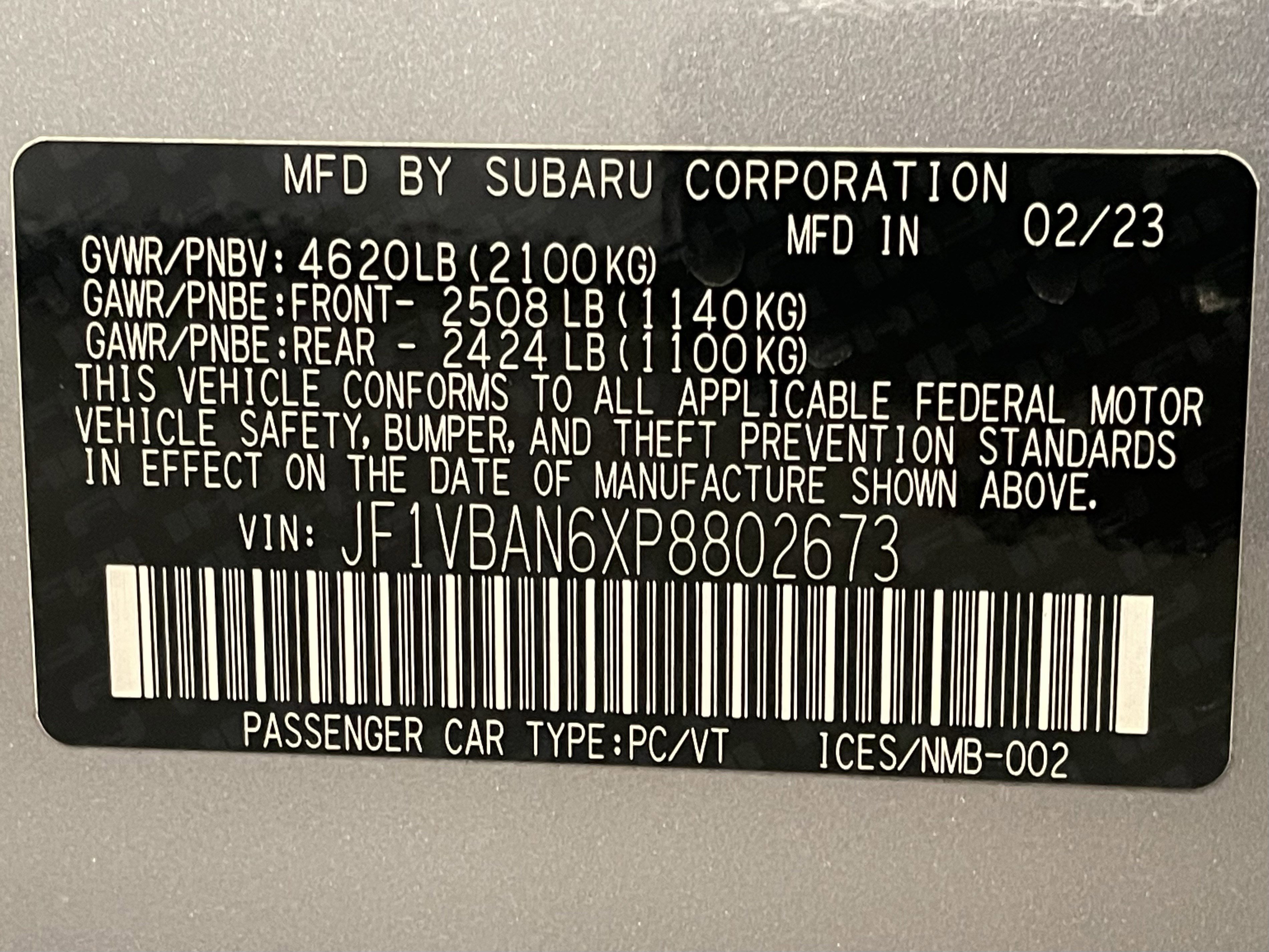 Used 2023 Subaru WRX Limited image 24