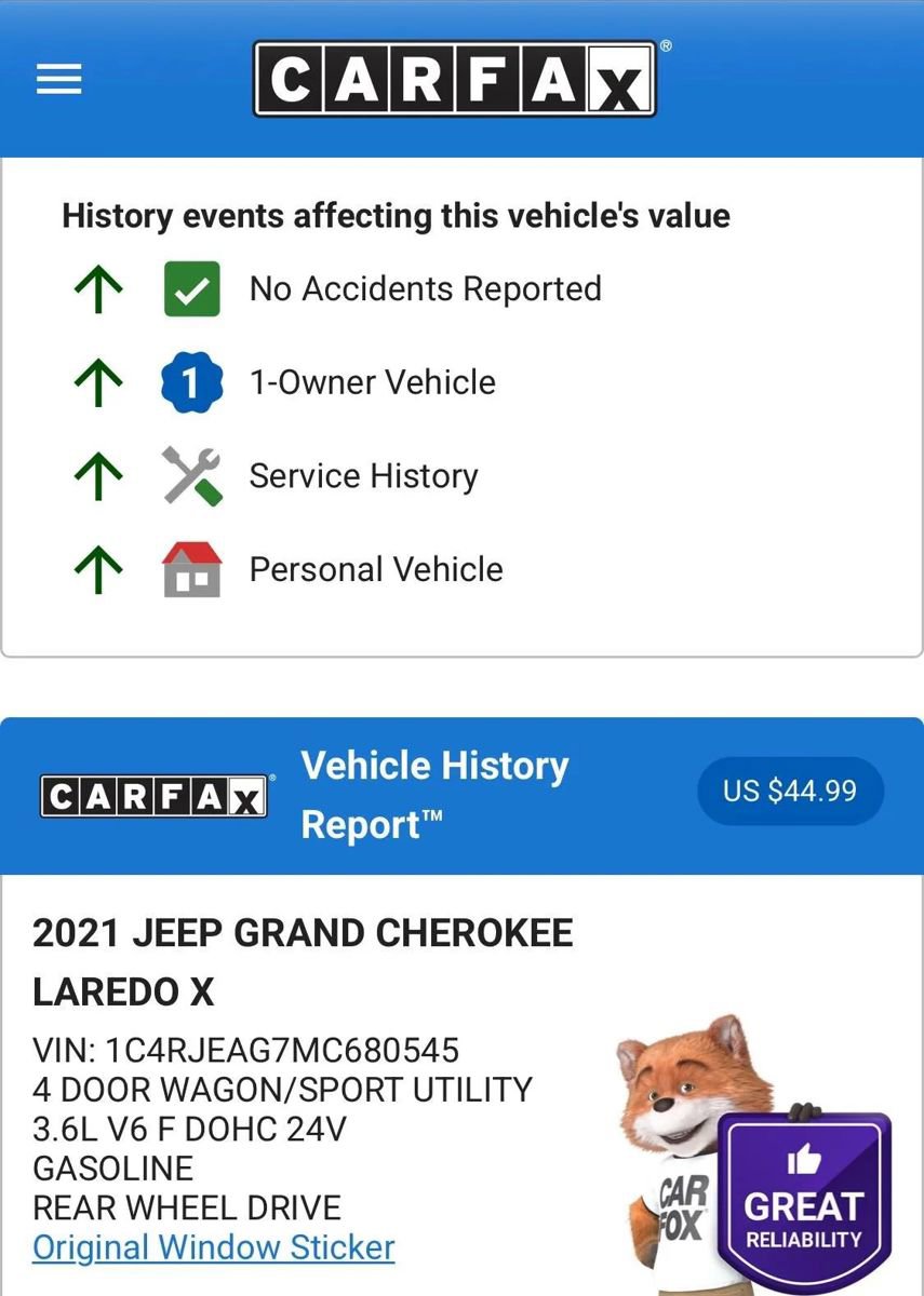 Used 2021 Jeep Grand Cherokee Laredo X image 36