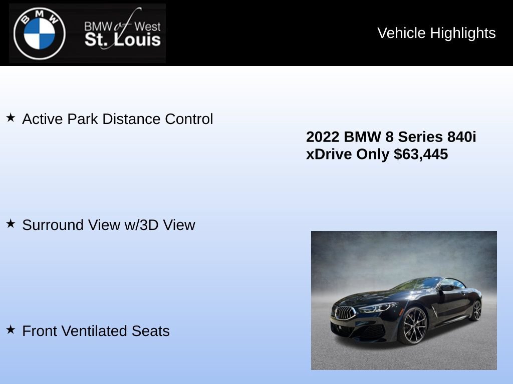Used 2022 BMW 840i xDrive Convertible AWD/4WD image 24