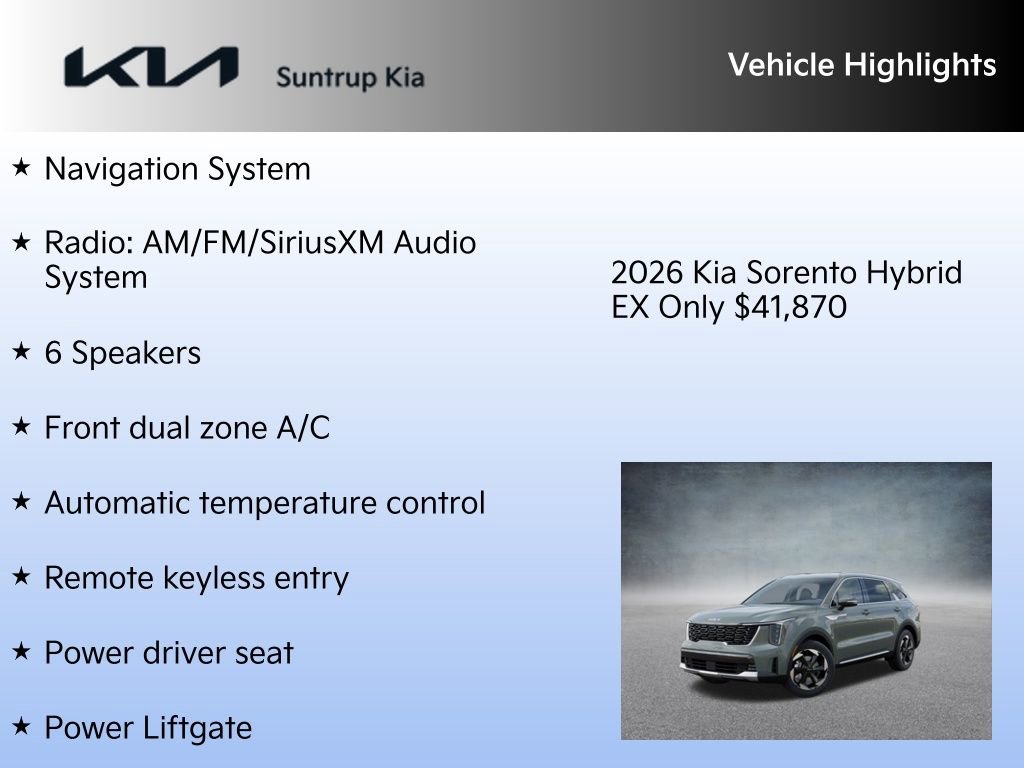 New 2026 Kia Sorento EX image 7