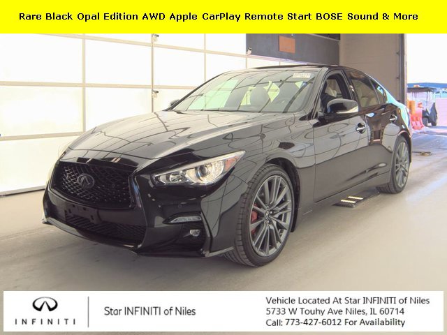 Used 2023 INFINITI Q50 Red Sport 400 w/ Black Opal Edition image 1