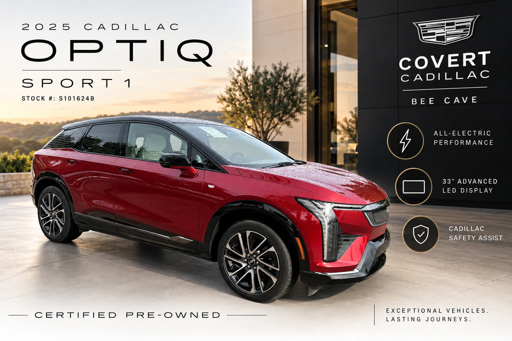 Certified 2025 Cadillac Optiq Sport 1 w/ LPO, Floor Liner Package