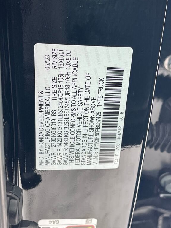 Used 2023 Honda Ridgeline RTL image 27